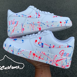 Custom Splatter Painted Unisex Sneakers | Etsy