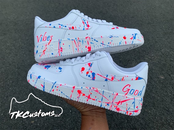 Custom Splatter Painted Unisex Sneakers | Etsy