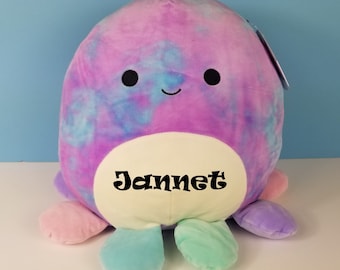 Personalized Squishmallows Mary the Tie  Dye Octopus 12 in- New With Tags