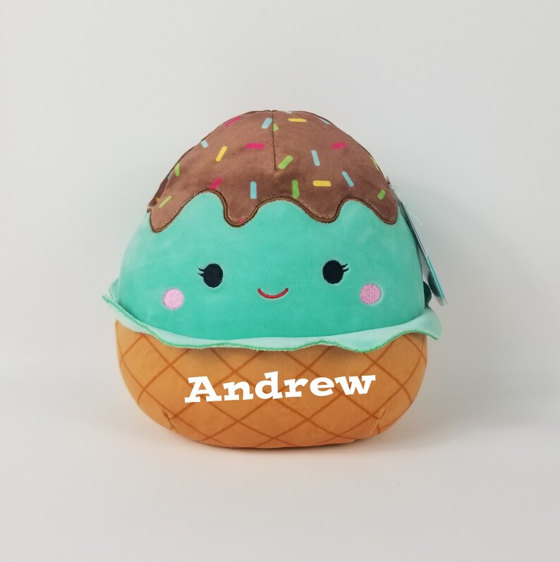 Personalized Squishmallow 12 Maya Mint Ice Cream 12 Etsy
