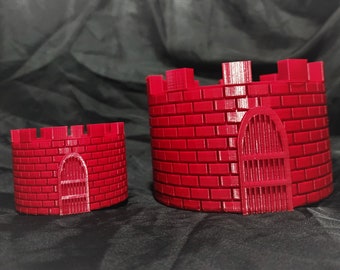 Maceta suculenta estilo castillo