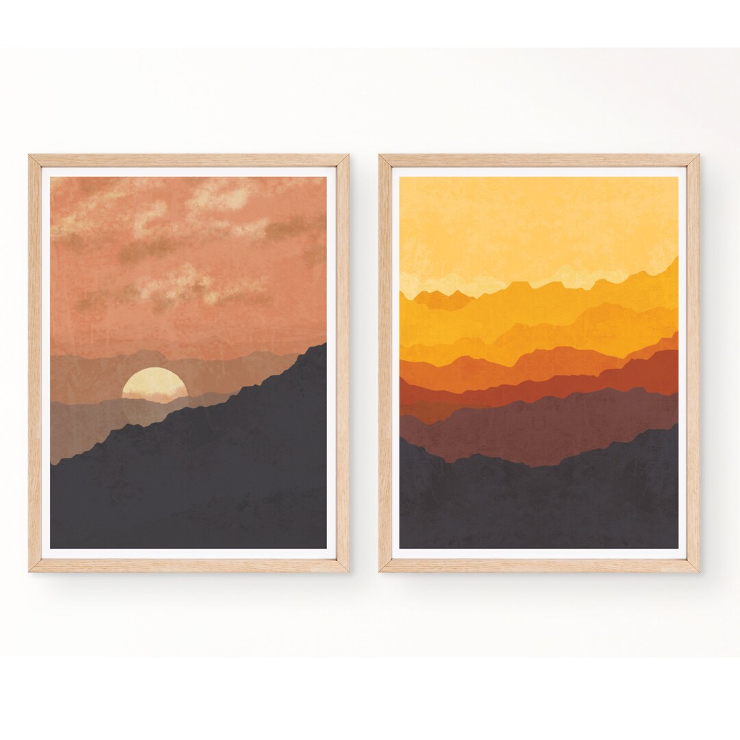 Abstract Nature Wall Art Painted Art Wall Art Paintings Etsy