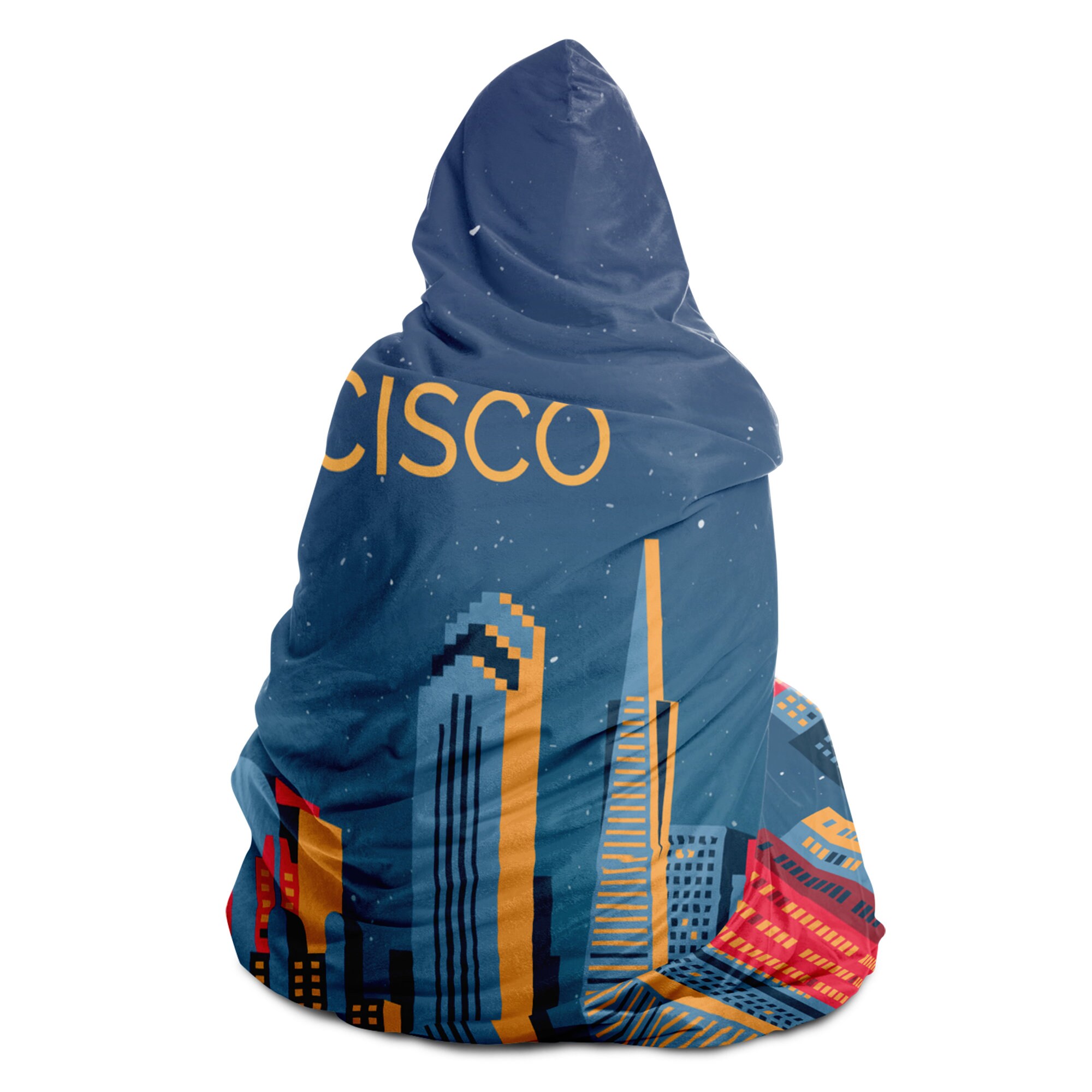 San Francisco Skyline Hooded Blanket