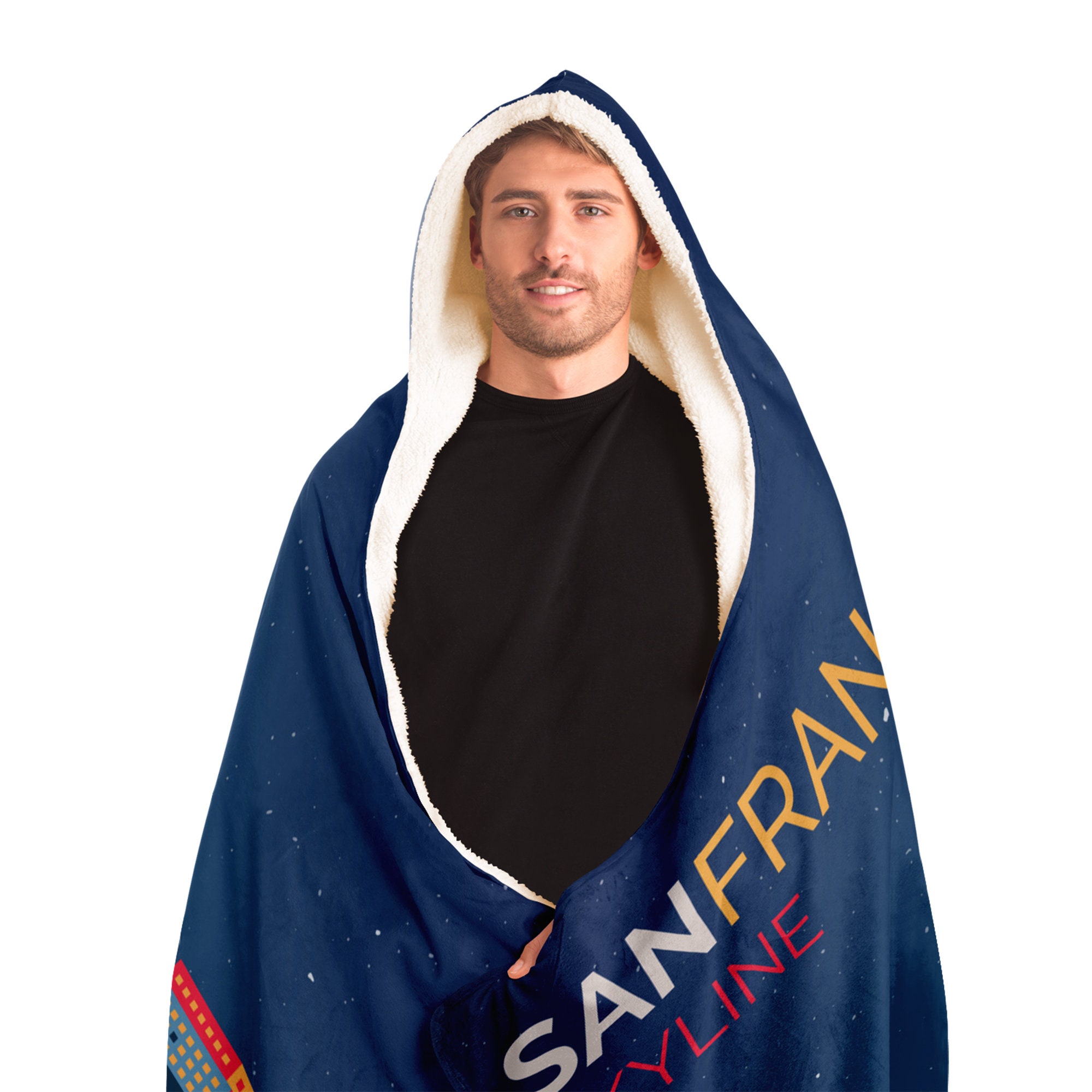 San Francisco Skyline Hooded Blanket