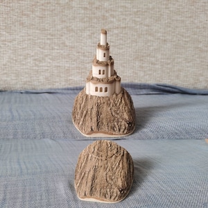 Teleskop-Magieburg, Holzschnitzerei, Pop-Up-Blockburg aus Holz, handgefertigt, Lernspielzeug, Geburtstag, Jubiläum, Überraschungsgeschenkidee
