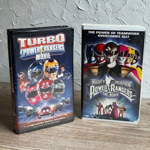 Vintage pair of Power Rangers Movies -Turbo A Power Rangers Movie 1997 -Mighty Morphin Power Rangers Movie 1995