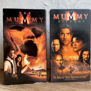 The Mummy & the Mummy Returns VHS Set Starring Brendan Fraser and