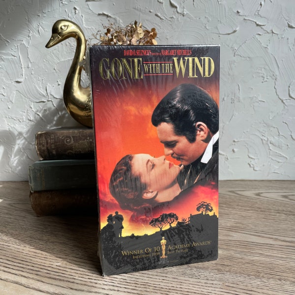 SEALED Classic VHS- Gone With the Wind VHS, Never Opened-  (Double Tape) Clark Gable - Vivien Leigh