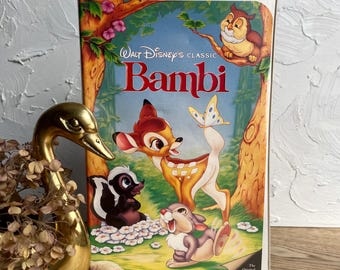 Bambi Walt Disney Classic VHS Movie -- 1940s kids movies --Coming of Age family/kids movie --Hnad drawn animation
