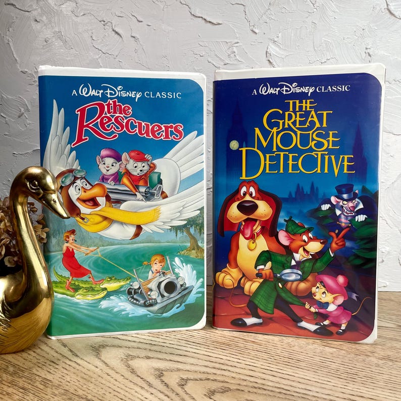 Vintage Disney Mouse Animated Movies Set: the Great Mouse Detective ...