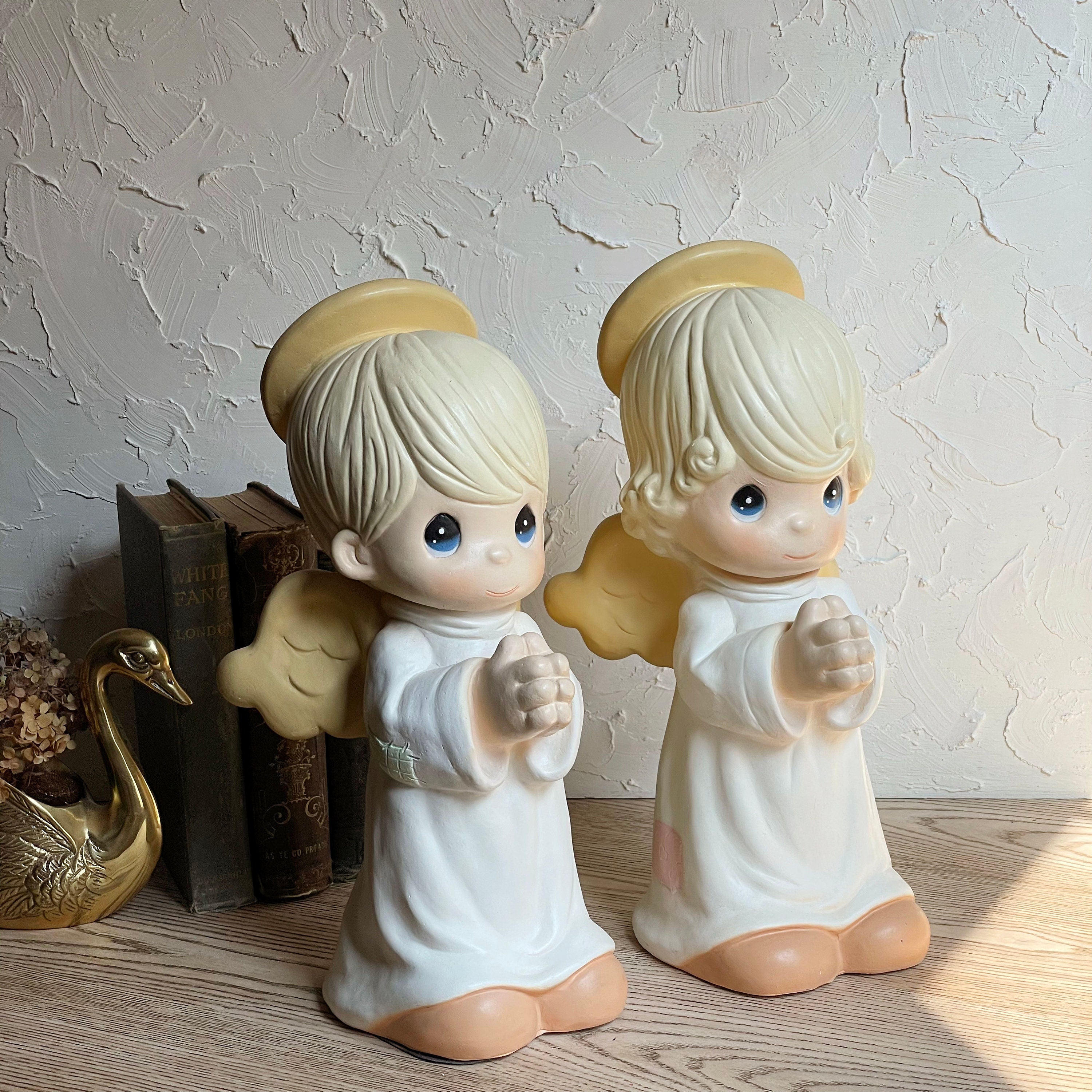 Vintage Set of 2 LARGE 1998 Precious Moments Universal Statuary