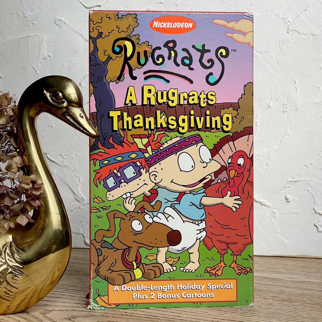 1990s Rugrats: A Rugrats Thanksgiving VHS --vintage Cartoons-- 1990s