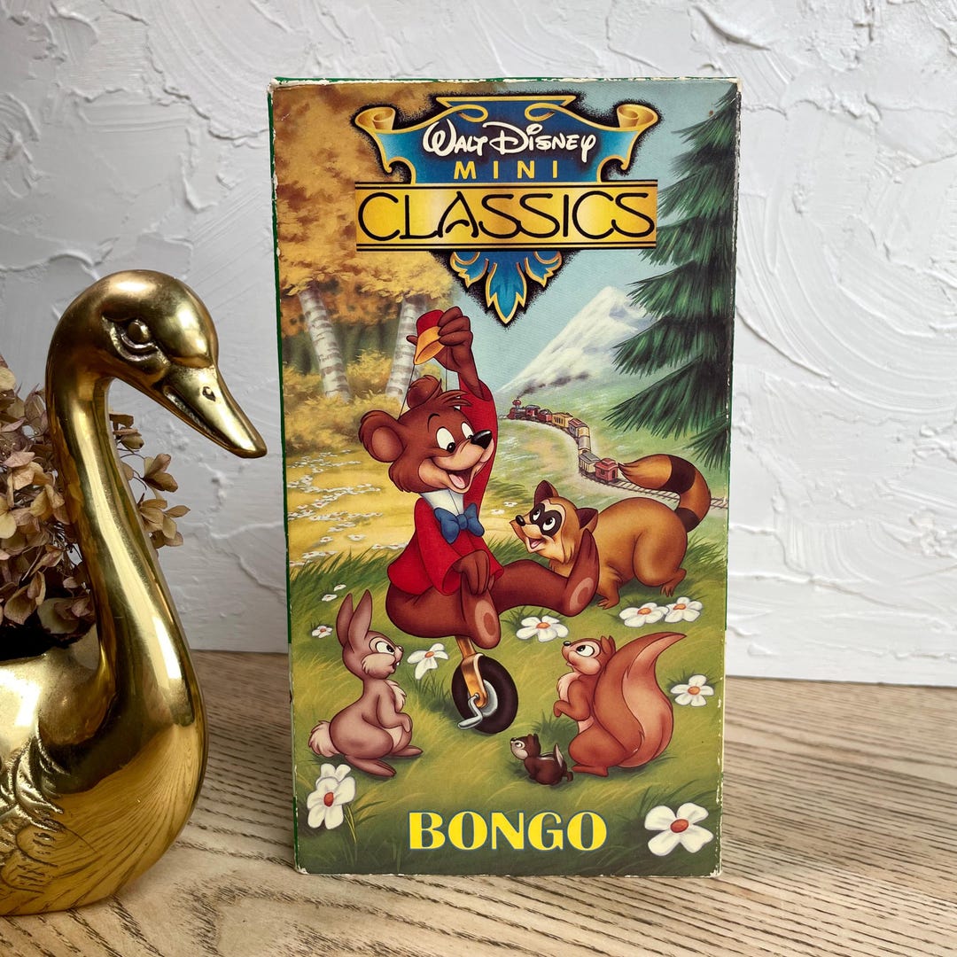 Vintage Disney "bongo" VHS --disney Short Story Animation (1940s Disney