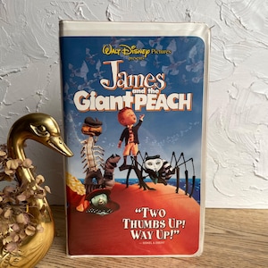 Vintage &quot;James and the Giant Peach&quot; VHS Animated Claymation and Live Action Family Classic 1996