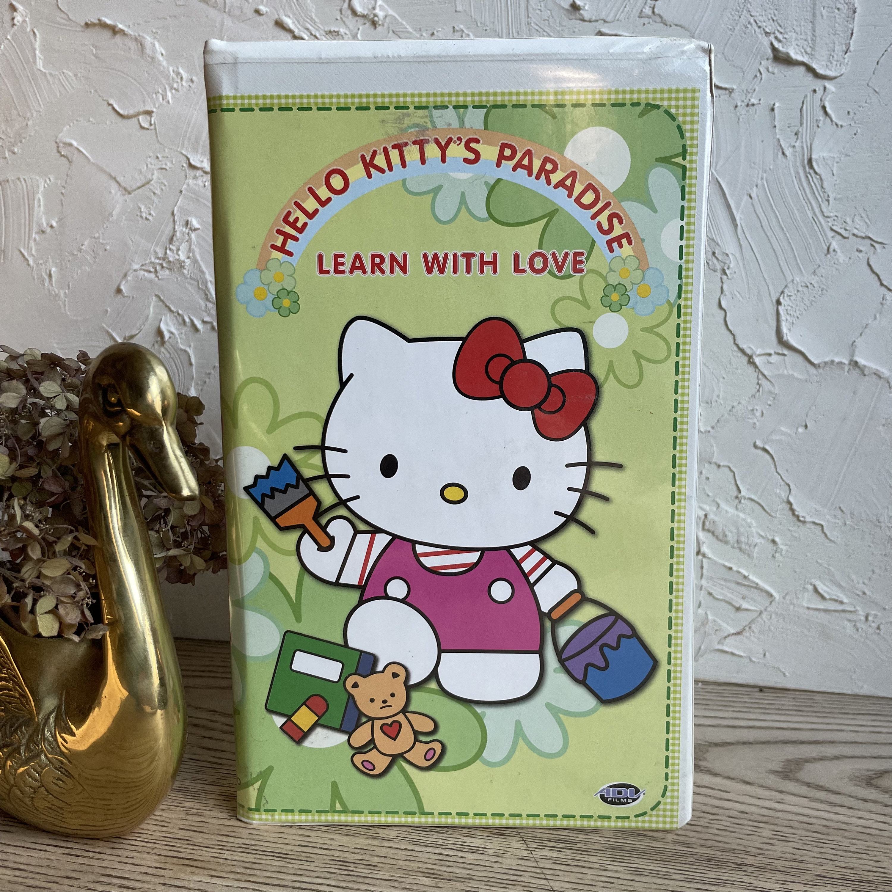 Vintage Hello Kitty's Paradise: Learn With Love VHS Tape -english