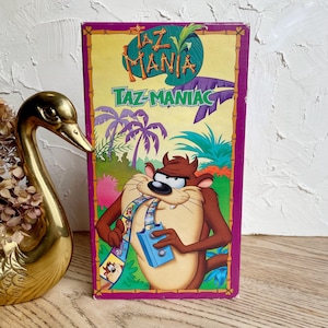 1990s Taz Mania: Taz Maniac VHS Cartoon --Tasmanian Devil Warner Home Video