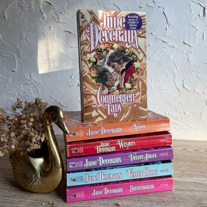Vintage Jude Deveraux Historical Romance Book lot - paperback/Pocket book Romance Novels- 1980s Romance Novels