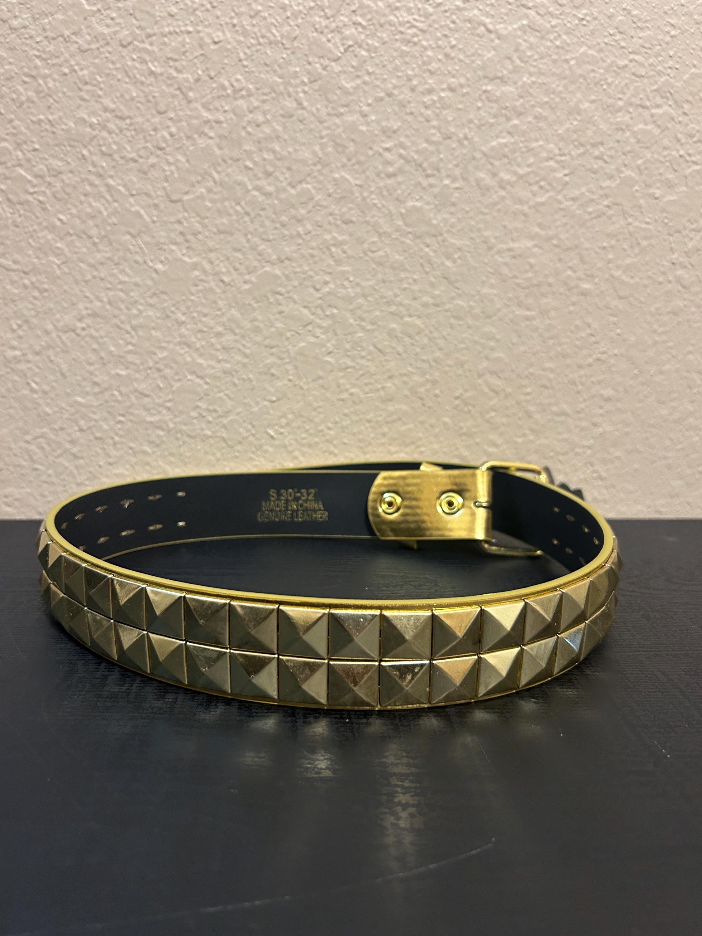 Black and Gold Studded Belt - Etsy display picture 3