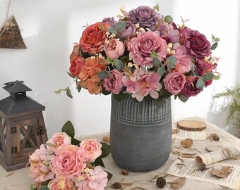 Garneck Artificial Rose Silk Flower with 7 Heads Enchanted Real Rose Flower Bouquet Fadeless Flower Artificial Rose Flower Stem for Bridal Wedding Party Festival Pink Garneck Artificial Rose Silk Flower with 7 Heads Enchanted Real Rose Flower Bouquet Fadeless Flower Artificial Rose Flower Stem for Bridal Wedding Party Festival Pink