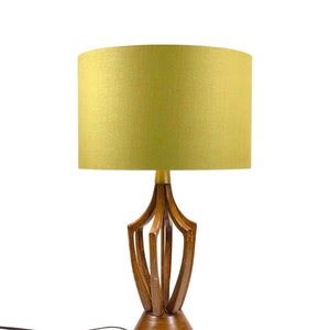 LAMPSHADE ONLY, Olive green lampshade, linen lampshade, handmade lampshade, Drum lampshade, contemporary lampshade