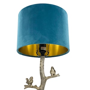 NUR Lampenschirm, Samt Teal Türkis Lampenschirm Designer handgefertigt auf Bestellung benutzerdefinierte Lampenschirm Drum Lampenschirm für Tischstehlampe bestellen