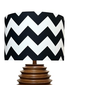 LAMPSHADE ONLY, Geometric print lampshade, cotton lampshade, handmade lampshade, Chevron color lampshade, contemporary lampshade