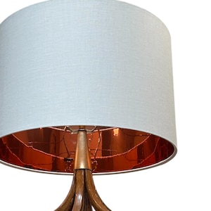 LAMPSHADE ONLY, Cream Ivory color linen lampshade, handmade made to order custom Drum lampshade, contemporary modern lampshade