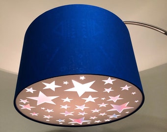 SOLO DIFUSOR, Difusor de pantalla de tambor de diseño Stars de dos partes, Difusor para pantallas de techo suspendido, difusor para pantallas colgantes