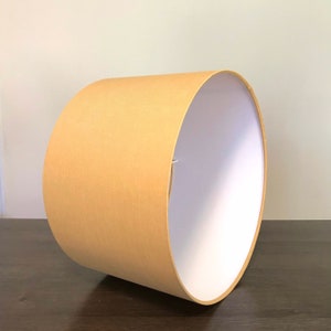 LAMPSHADE ONLY, Beige lampshade, linen lampshade, handmade lampshade, yellow color lampshade, contemporary lampshade