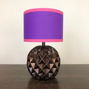 LAMPSHADE ONLY, Contemporary lampshade, contrast border lampshade, handmade lampshade, contrast trim lampshade
