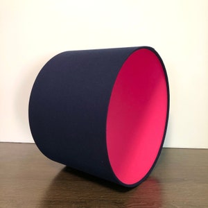 LAMPSHADE ONLY, Double sided lampshade, contrast lampshade, handmade lampshade, two color lampshade, made to order custom lampshade