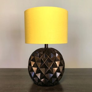 LAMPSHADE ONLY, Yellow lampshade, linen lampshade, handmade lampshade, sunshine color lampshade,