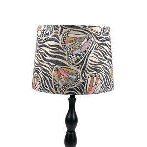 LAMPSHADE ONLY, butterflies print Empire lampshade, zebra print lampshade, handmade lampshade, multicolor lampshade, contemporary lampshade