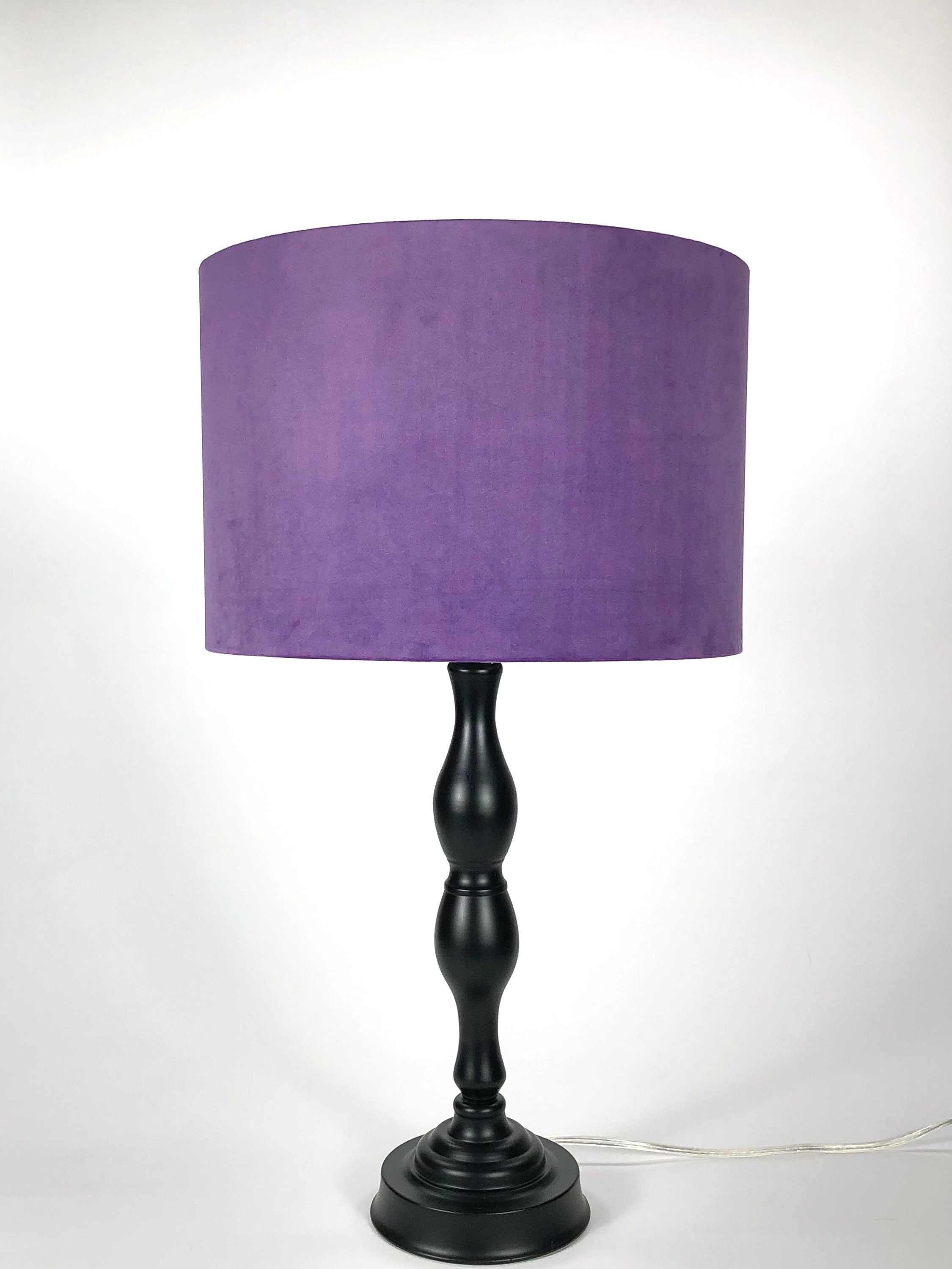 LAMPSHADE ONLY, Velvet Lampshade, Lilac Lavender Color Lampshade