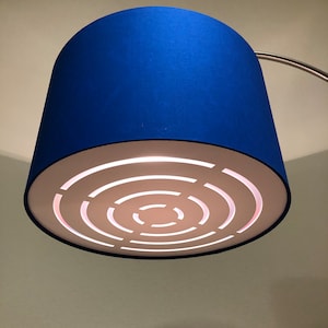 DIFFUSER ONLY, Two part Geometric design drum Lampshade diffuser, Diffuser for suspended ceiling lampshades, diffuser for hanging lampshades