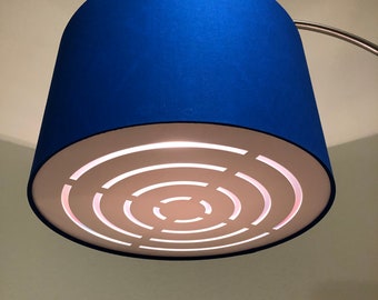 SOLO DIFUSOR, Difusor de pantalla de tambor de diseño geométrico de dos partes, Difusor para pantallas de lámparas de techo suspendido, difusor para pantallas de lámparas colgantes