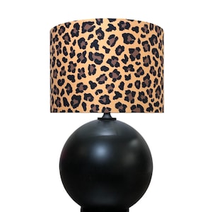 LAMPSHADE ONLY, leopard cheetah animal print lampshade, handmade custom made to order lampshade,  lampshade for floor table bedside lamp