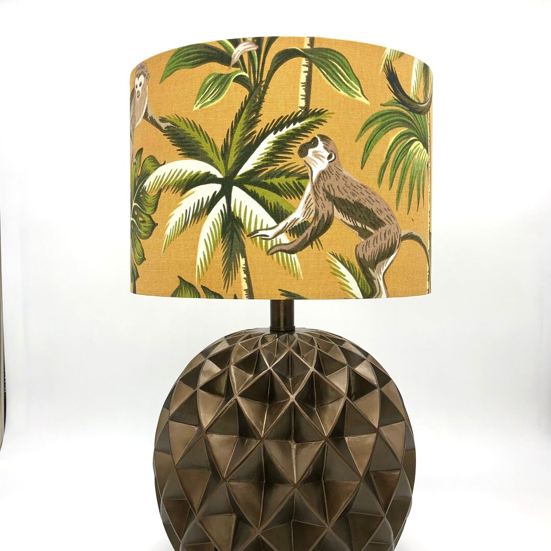 LAMPSHADE ONLY, Monkeys Print Lampshade, Jungle Print Lampshade