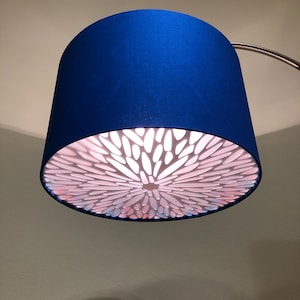 DIFFUSER ONLY, Two part floral flowers drum Lampshade diffuser, Diffuser for suspended ceiling lampshades, diffuser for hanging lampshades