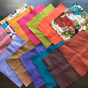 Fabric swatches, Fabric pieces,