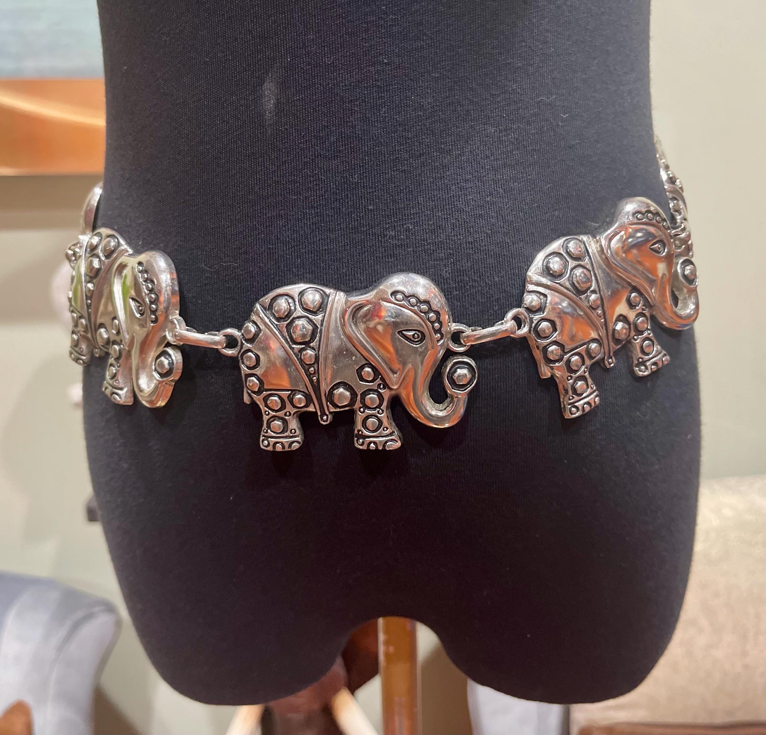 Silver Elephant Chain belt Women main image 2