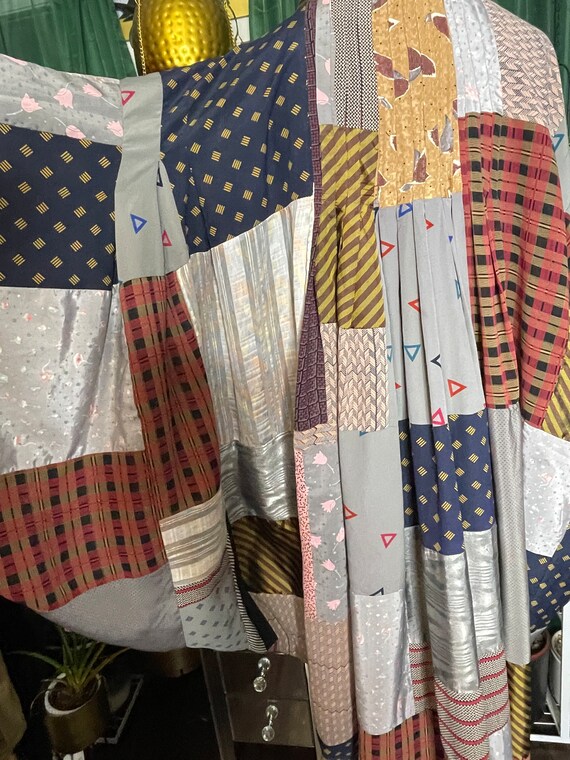 Vintage patchwork Batwing Kimono - image 3