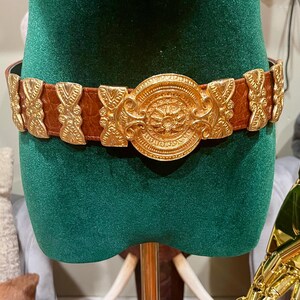 Statement Sandy Duftler Designs Gold Medalion Belt - Etsy display picture 1