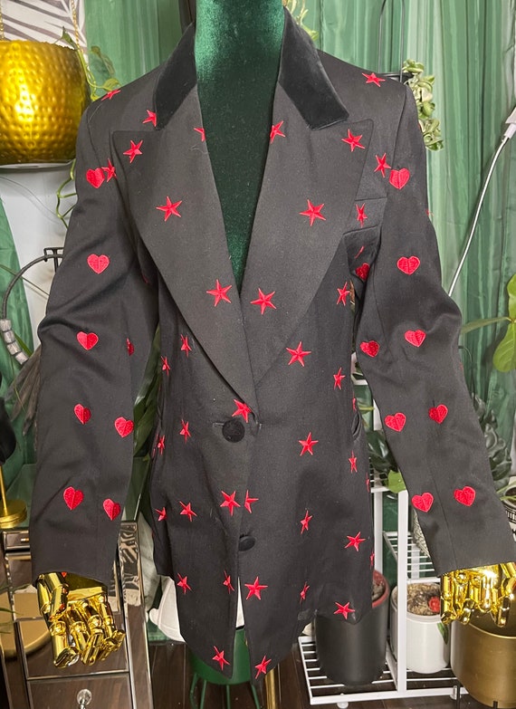 Vintage Escada Blazer with Hearts, Stars and Bows