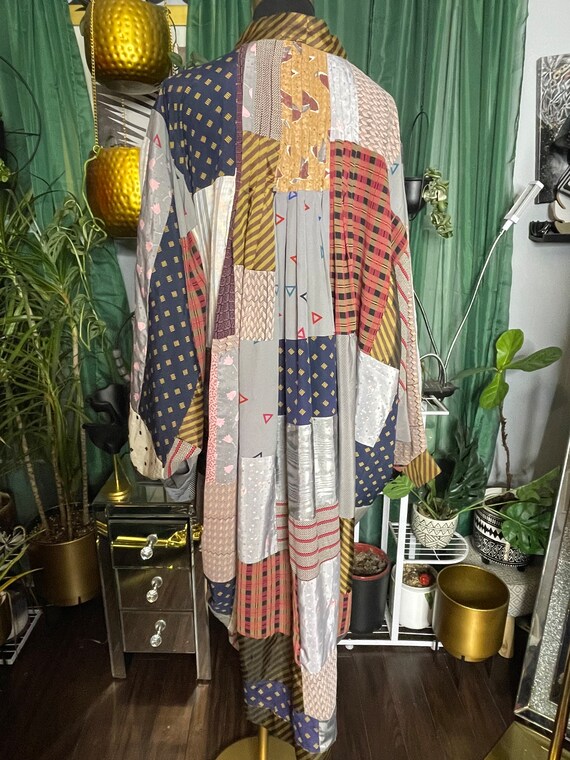Vintage patchwork Batwing Kimono - image 4