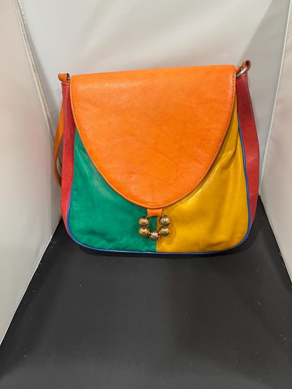 Samir Color-Block Shoulder Purse - image 1