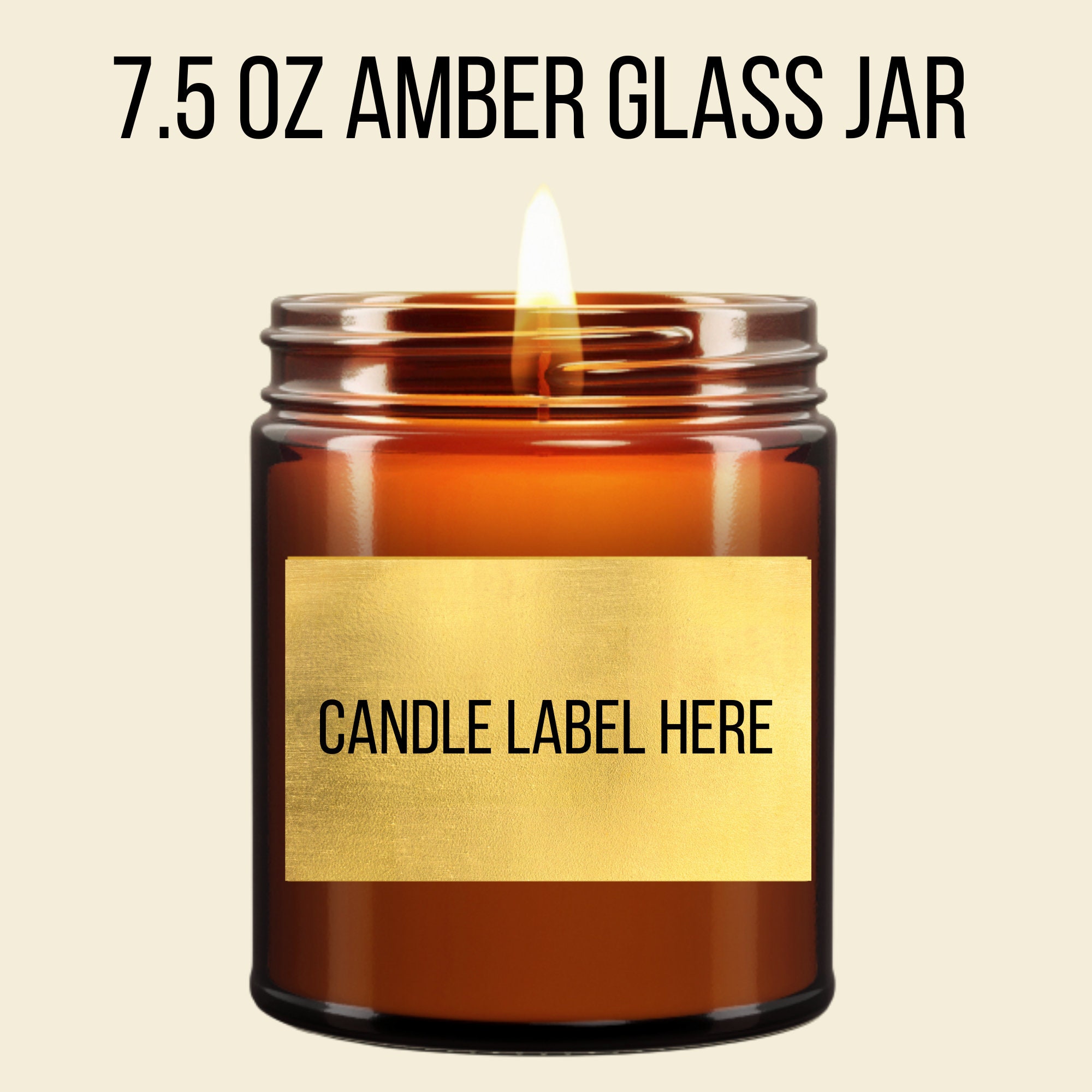 Go Lay Down Lavender Vanilla Scented Candle Amber Jar Candle Black