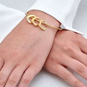 Name Bracelet with Personalised Heart Pendent