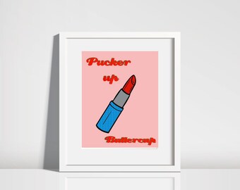 Pucker Up Digital Print