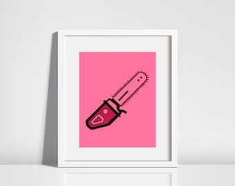 Chainsaw Brutality Digital Print
